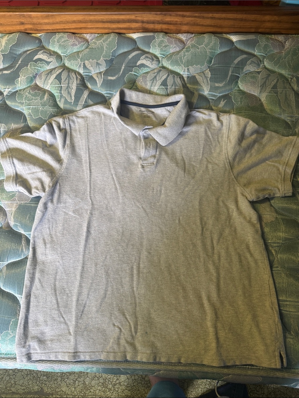 Amazon Essentials Light Gray Polo Shirt - Short Sleeve